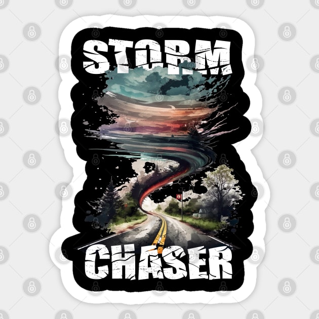 Storm Chaser Tornado Twister Weatherman Meteorologist Sticker by BurunduXX-Factory